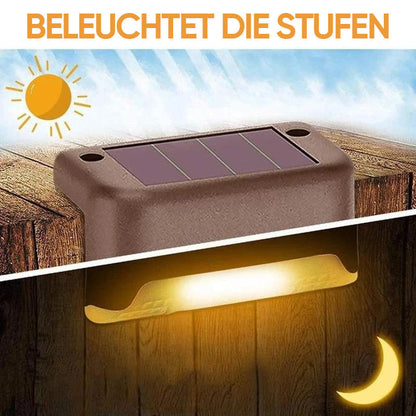 Solar Powered Garden Step Lights (4 Pack)