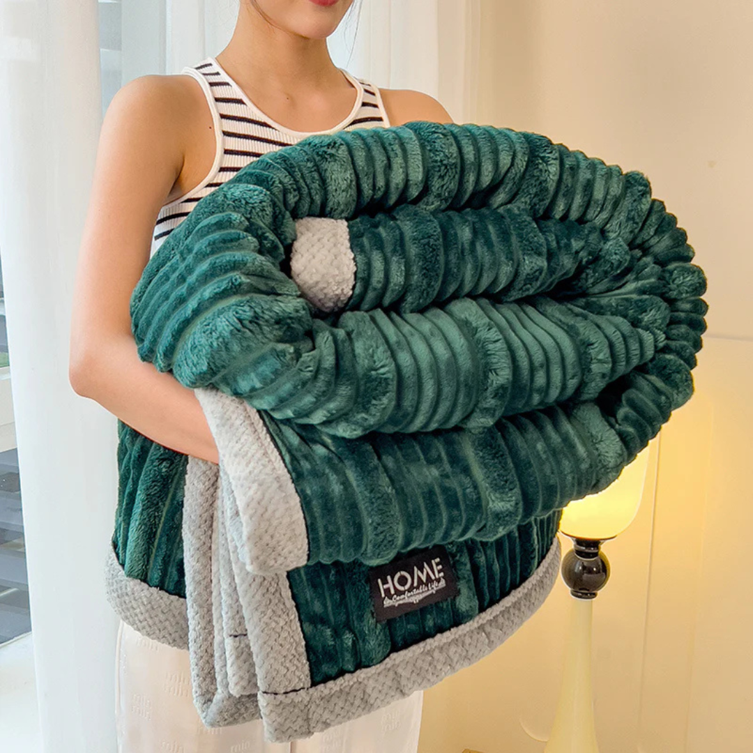 Cozy Soft Throw Blanket for Bed and Sofa