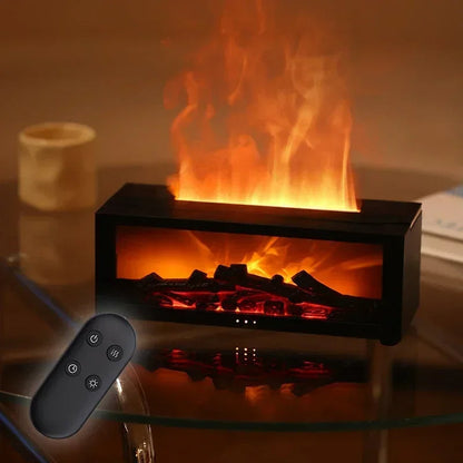Colorful LED Flame Electric Fireplace Aroma Diffuser