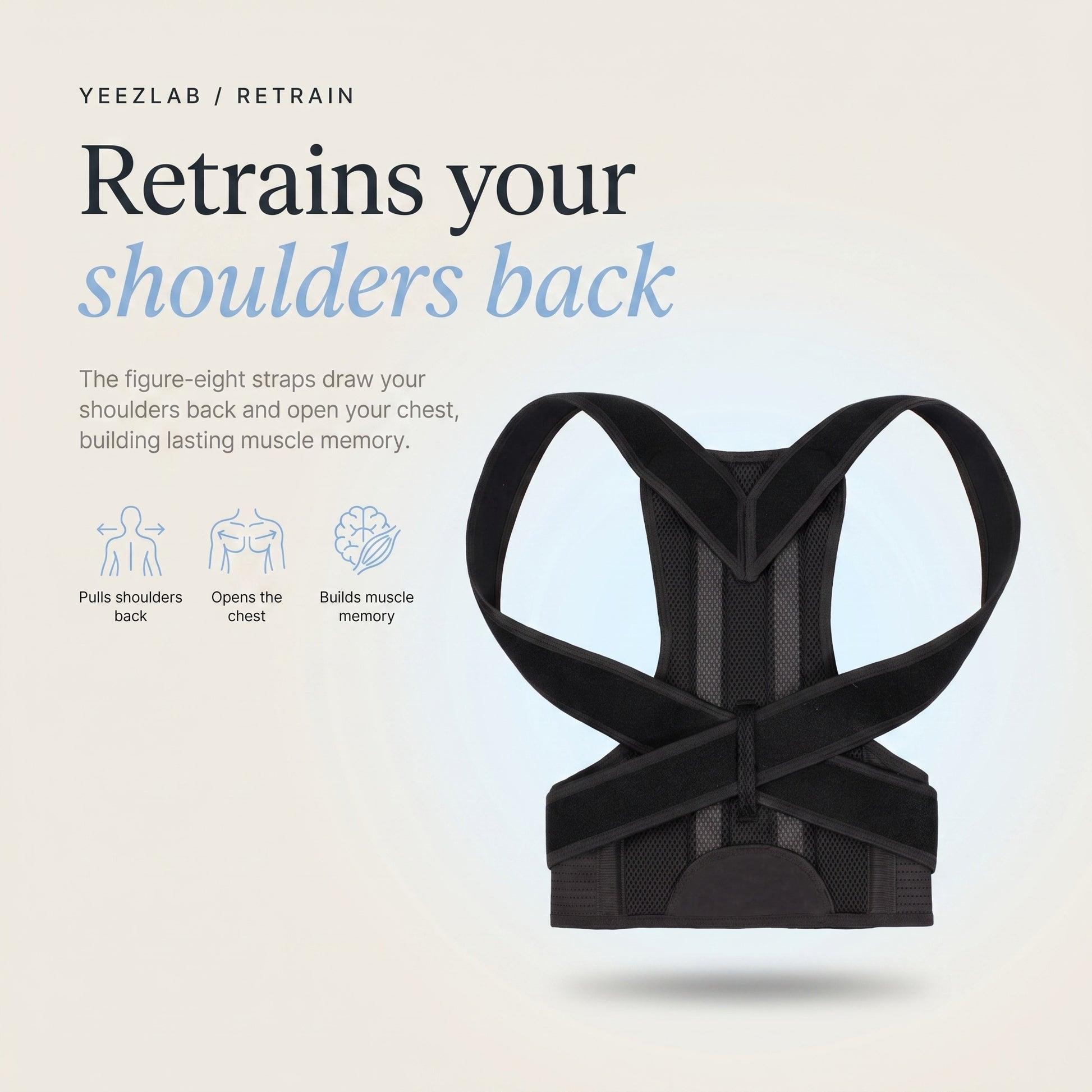 PosturePro Posture Corrector - Retrains your shoulders back