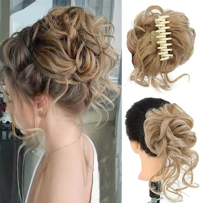Easy Clip-in Curly Bun Hair Extension