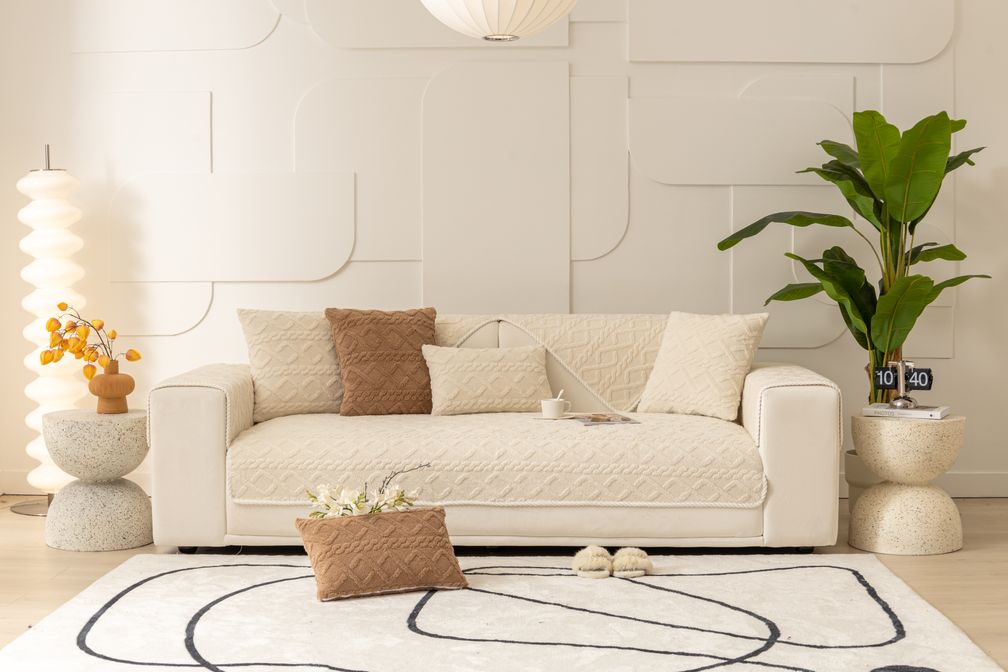Fits Most | Simple One-Piece Couch Cover