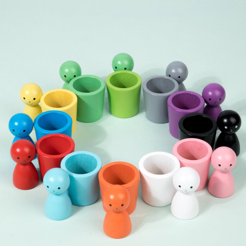 Colorful Plastic Sorting Cups