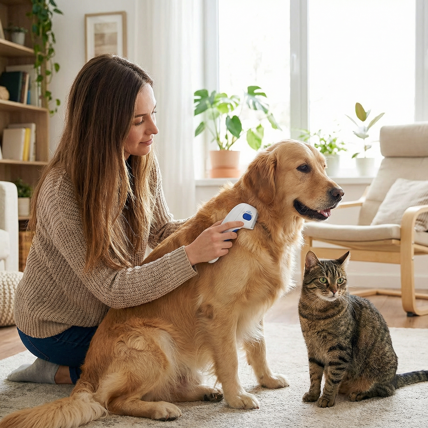 PetFleaPro electric lice and flea cleaner comb for dogs and cats
