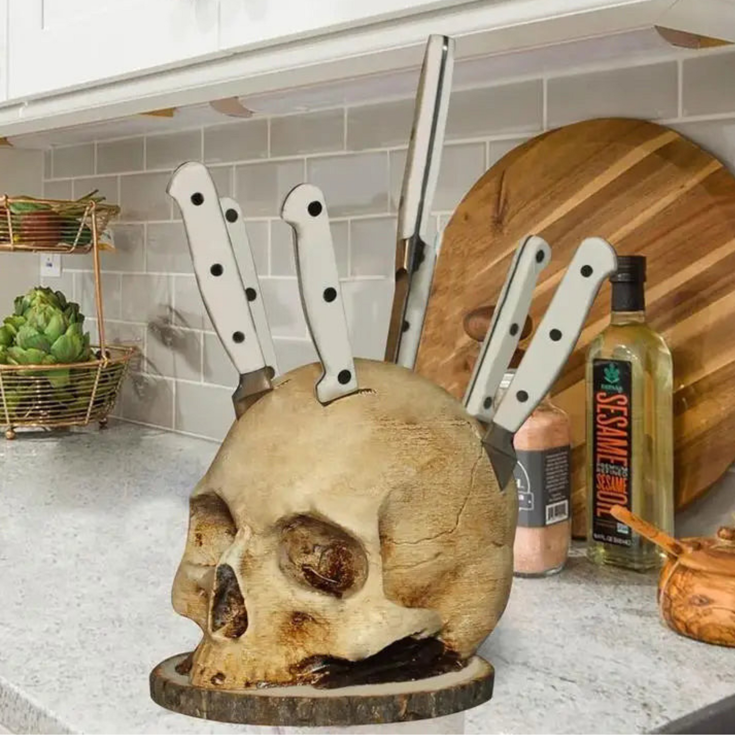 Spooky Skull Kitchen Decor - Yeezlab
