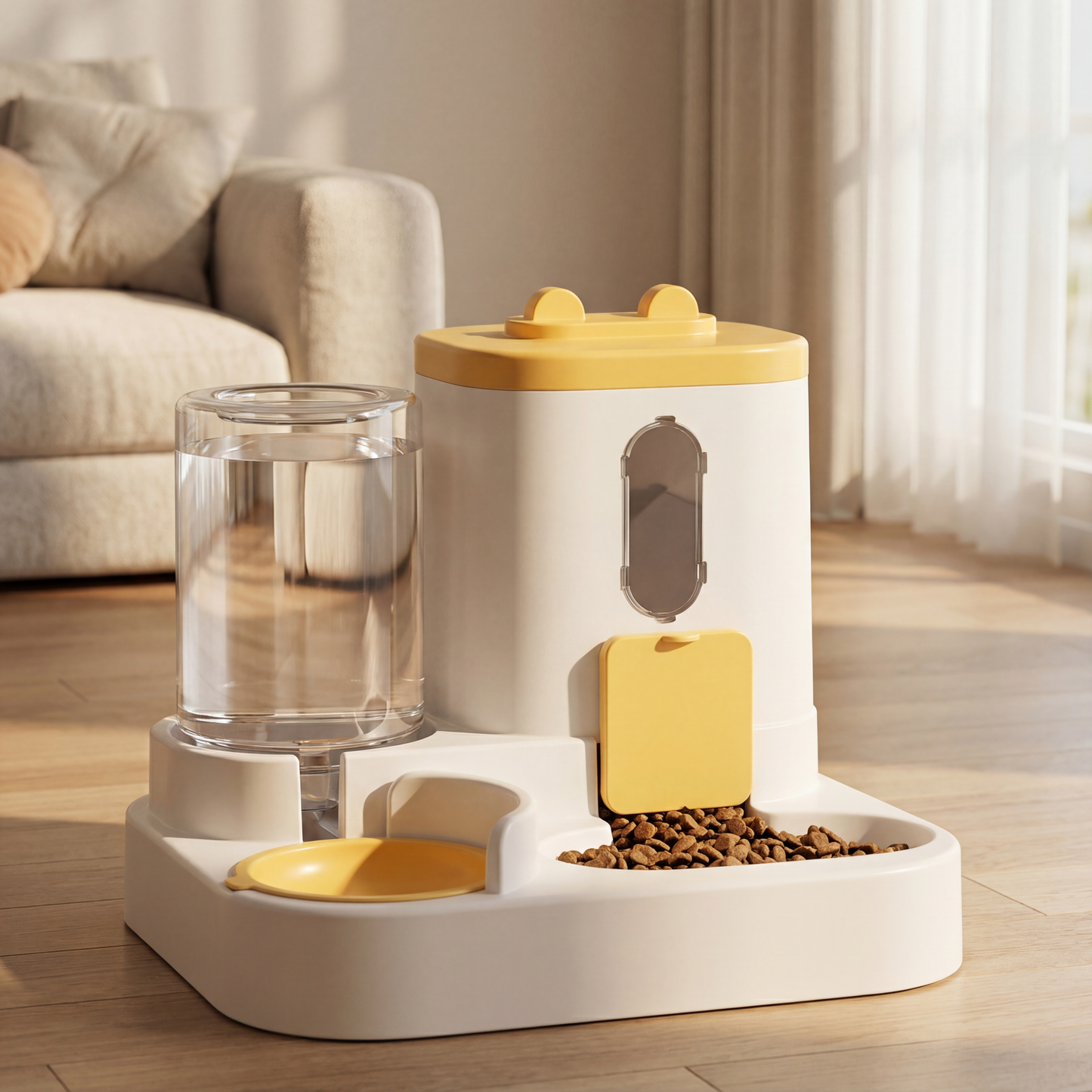 2 in 1 Dog and Cat feeder with food and water dispenser
