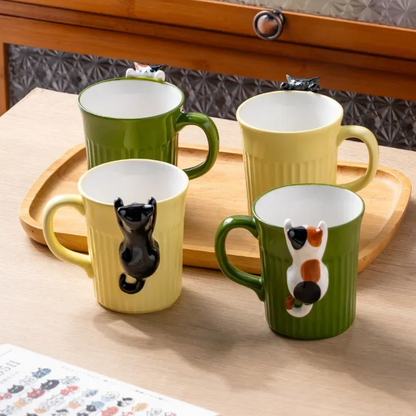 Funny Cat Shaped Coffee Mug