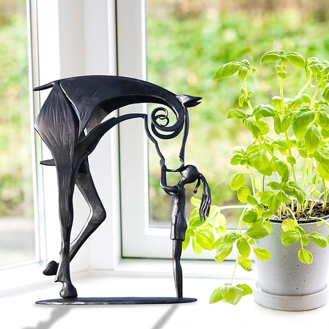 Contemporary Iron Horse Figurine
