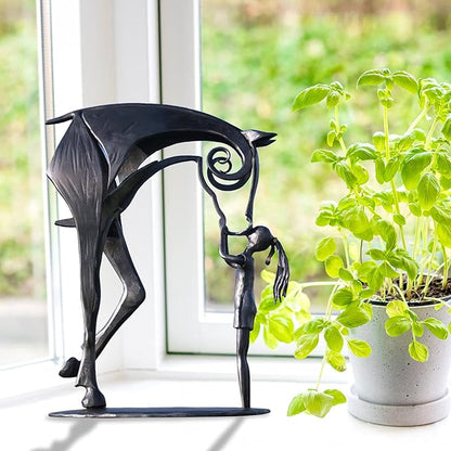 Contemporary Iron Horse Figurine