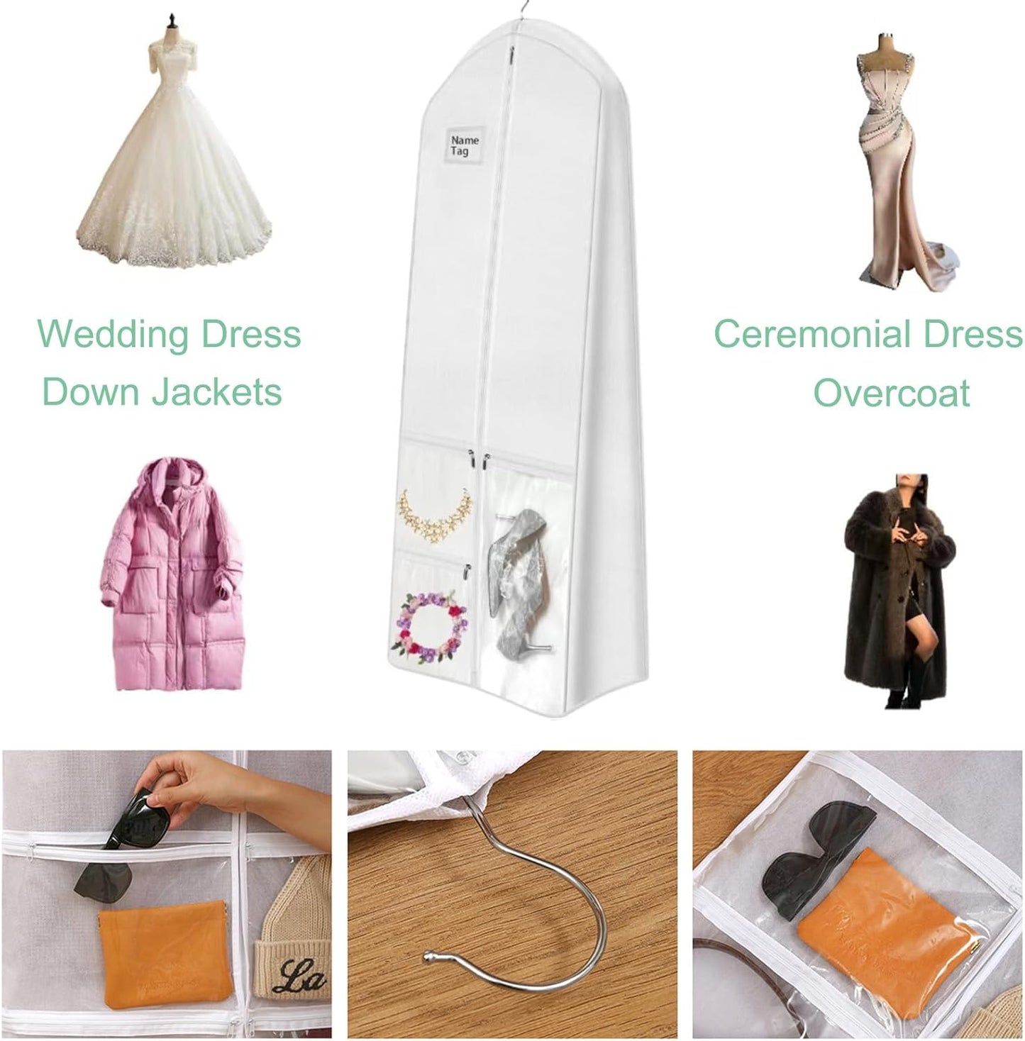 Bridal Gown Storage Bag - Protective Wedding Dress Cover