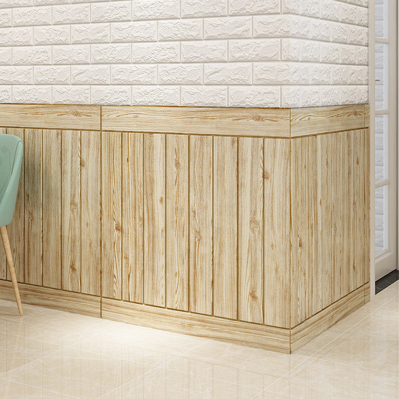 Contemporary Wooden Wall Panels Ceiling Planks Set of 6
