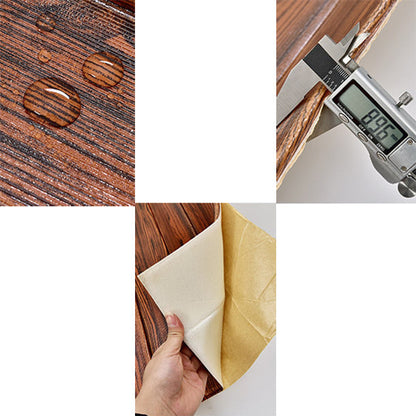 Contemporary Wooden Wall Panels Ceiling Planks Set of 6