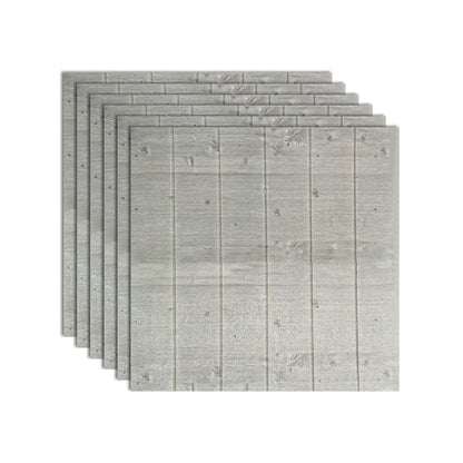 Contemporary Wooden Wall Panels Ceiling Planks Set of 6