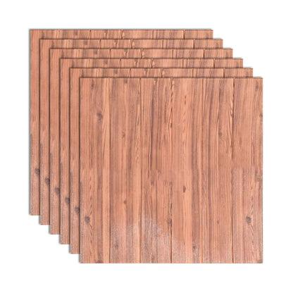 Contemporary Wooden Wall Panels Ceiling Planks Set of 6