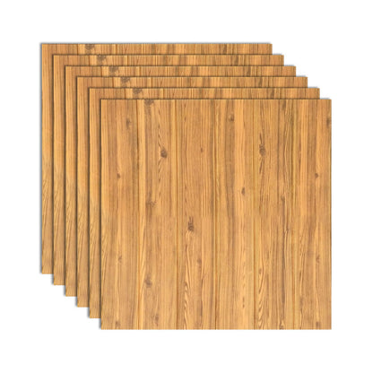 Contemporary Wooden Wall Panels Ceiling Planks Set of 6