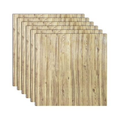 Contemporary Wooden Wall Panels Ceiling Planks Set of 6