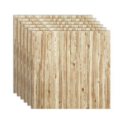 Contemporary Wooden Wall Panels Ceiling Planks Set of 6