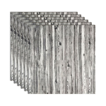 Contemporary Wooden Wall Panels Ceiling Planks Set of 6