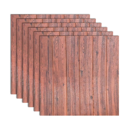 Contemporary Wooden Wall Panels Ceiling Planks Set of 6