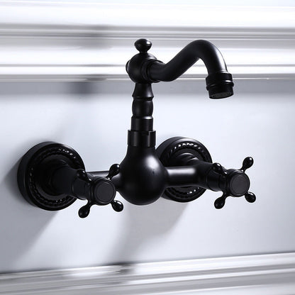 Classic Black Mount Bathroom Sink Faucet