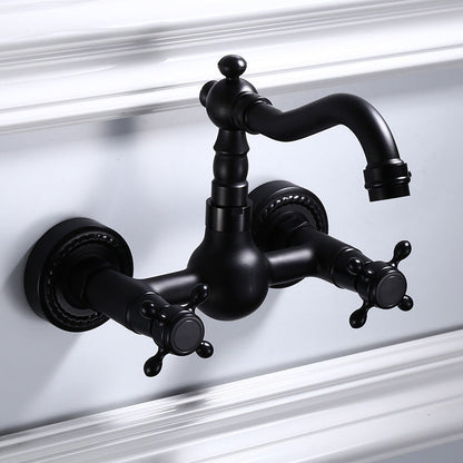Classic Black Mount Bathroom Sink Faucet