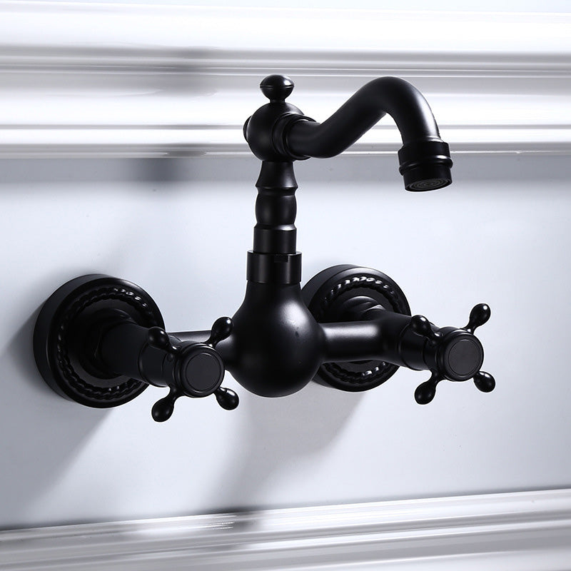 Classic Black Mount Bathroom Sink Faucet