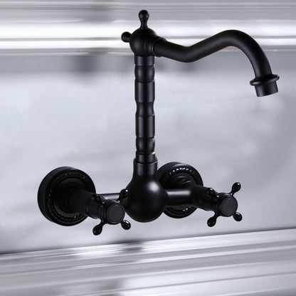 Classic Black Mount Bathroom Sink Faucet