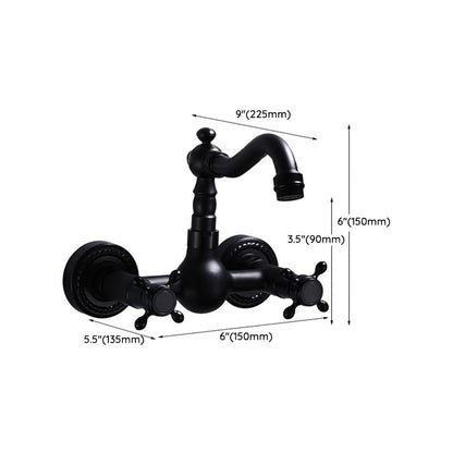 Classic Black Mount Bathroom Sink Faucet
