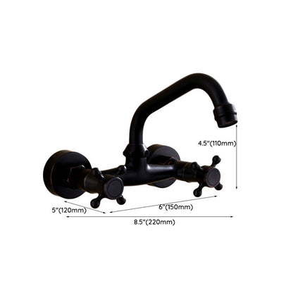 Classic Black Mount Bathroom Sink Faucet