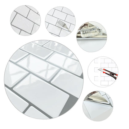 Easy Stick PVC Wall Tiles for Bathroom and Kitchen