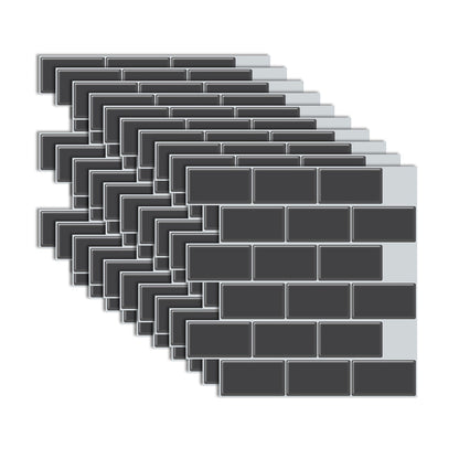 Easy Stick PVC Wall Tiles for Bathroom and Kitchen