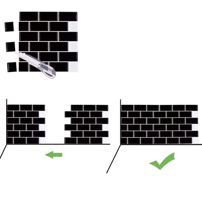 Easy Stick PVC Wall Tiles for Bathroom and Kitchen
