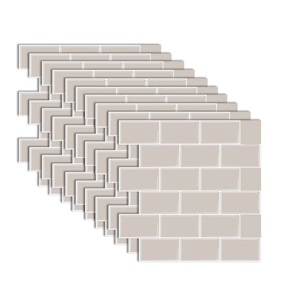 Easy Stick PVC Wall Tiles for Bathroom and Kitchen
