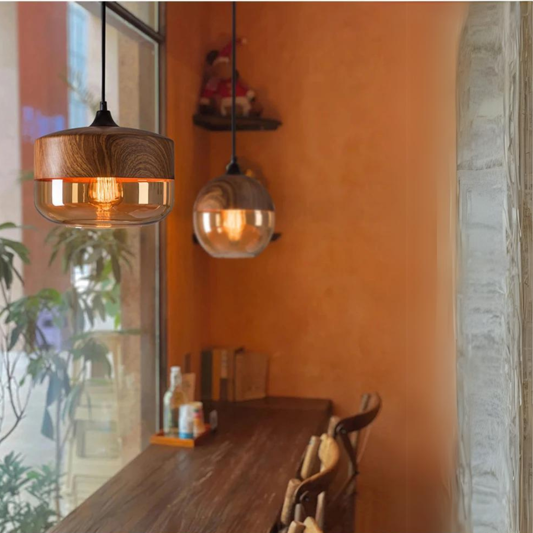 Modern Wooden Pendant Light NordLuna