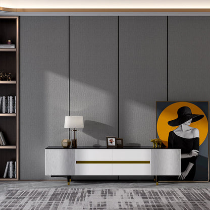 Modern Acoustic Wall Panels Indoor Decorative Padded Slats