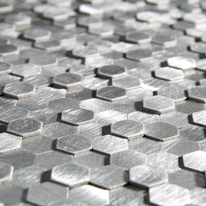 Easy Stick Hexagon Mosaic Wall Tiles Waterproof