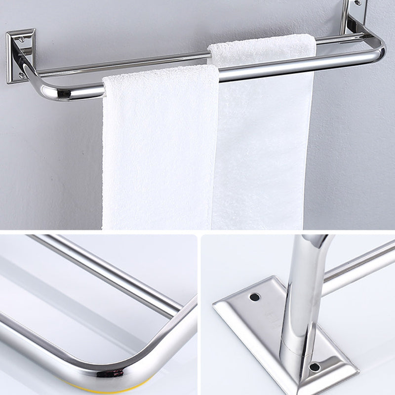 Modern Silver Bath Accessories Set or Individual Pieces