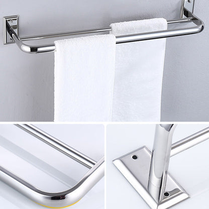 Modern Silver Bath Accessories Set or Individual Pieces