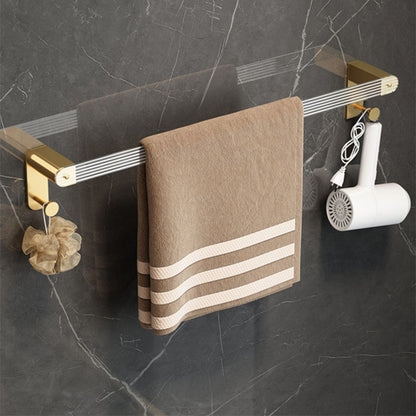Luxury Gold Bathroom Shelf Towel Holder Accessory Set