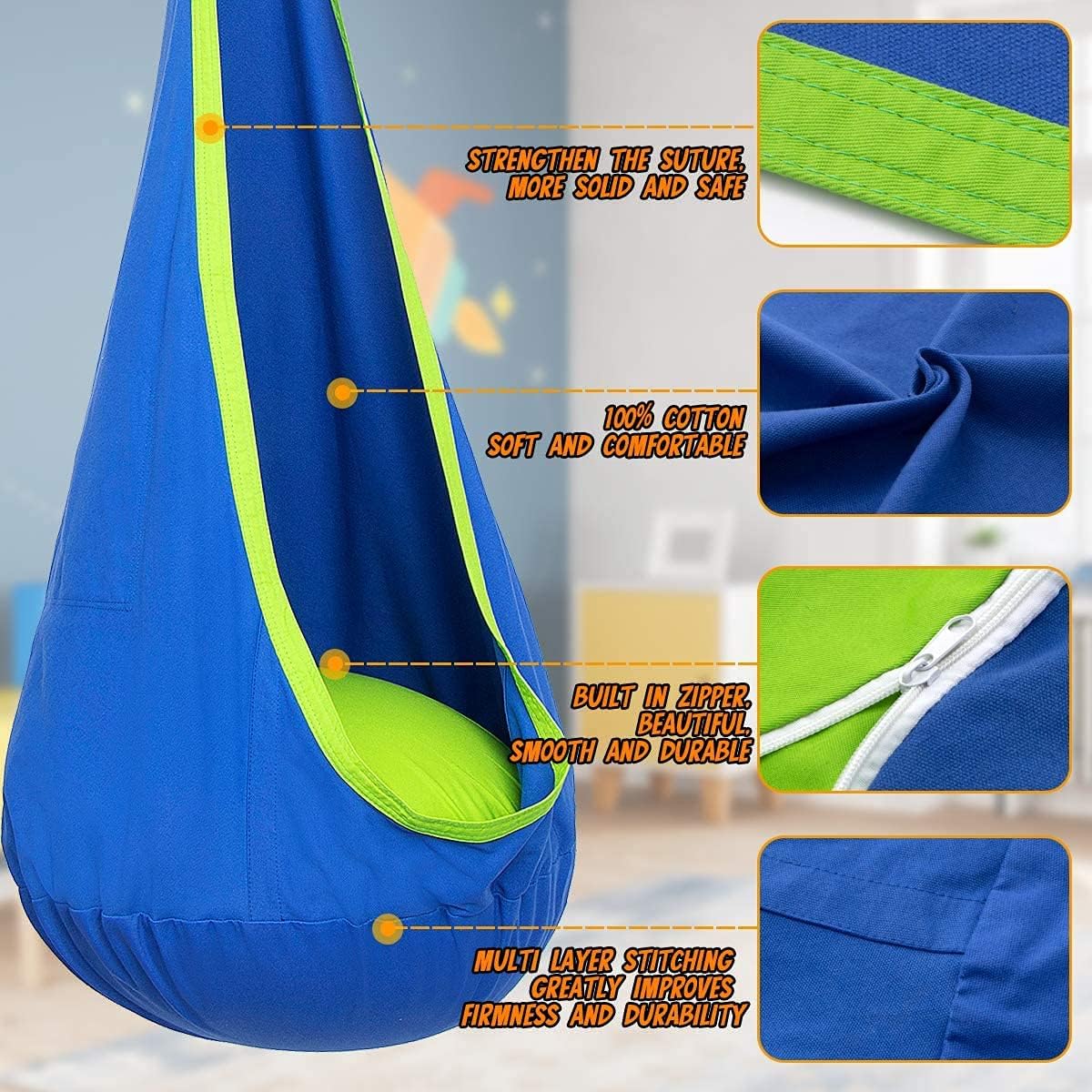 Fun Kids Indoor Hammock Swing