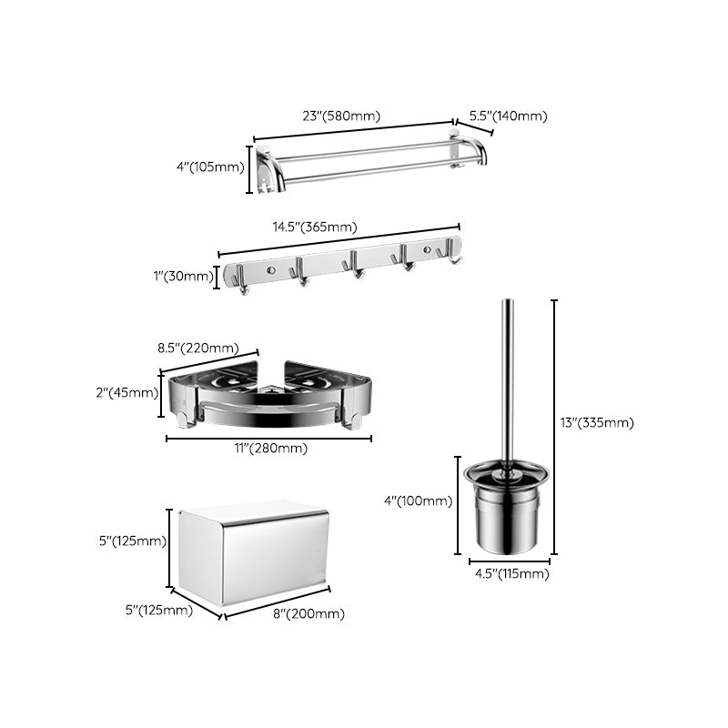 Luxury Chrome Bathroom Accessory Set