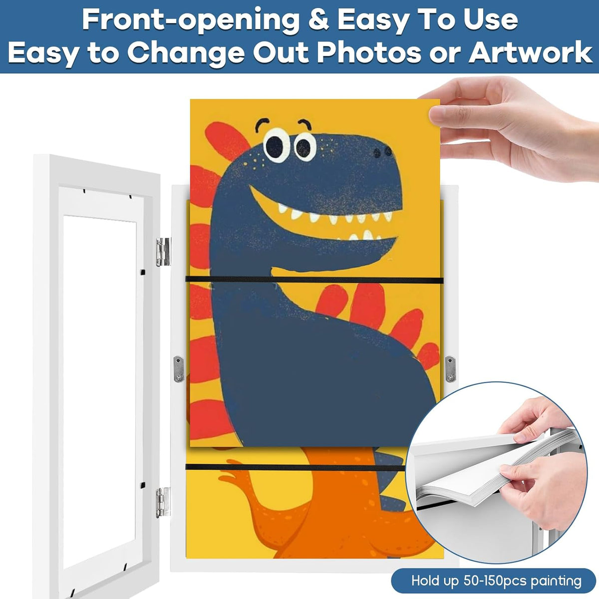 Colorful Kids Art Magnetic Picture Frame
