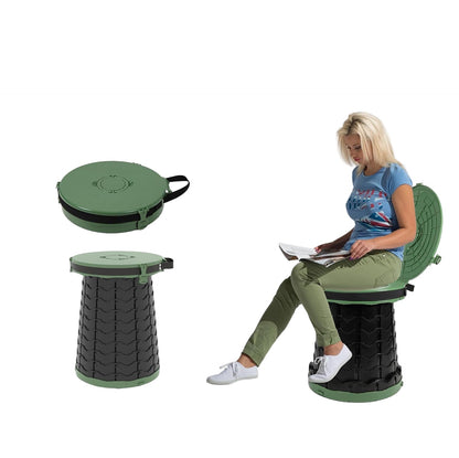 Compact Camping Toilet with Adjustable Height