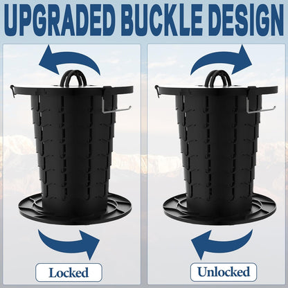 Compact Camping Toilet with Adjustable Height