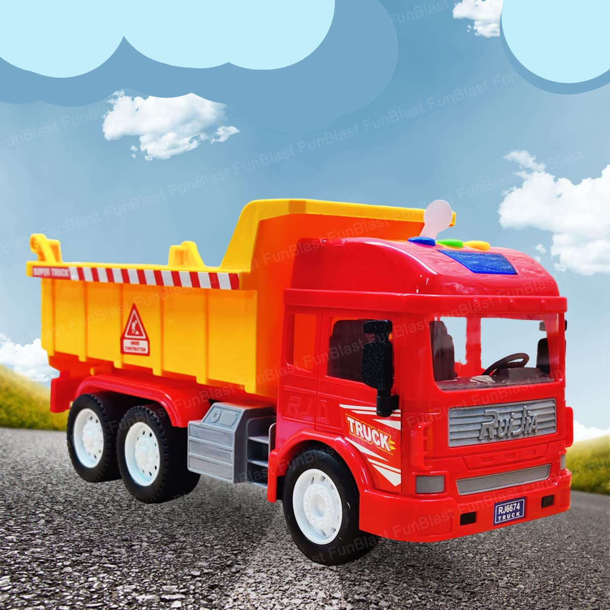 Tough Toy Dump Truck with Lights and Sounds