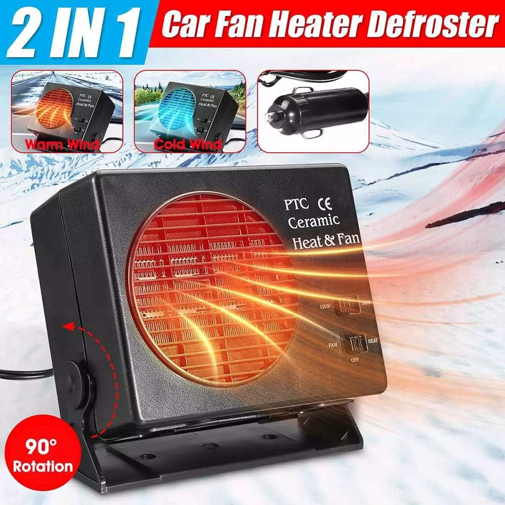 Compact Car Heater Fan 12V Defroster