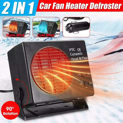 Compact Car Heater Fan 12V Defroster
