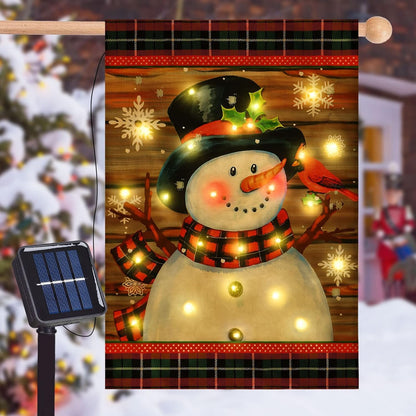 Bright Winter Snowman Yard Flag
