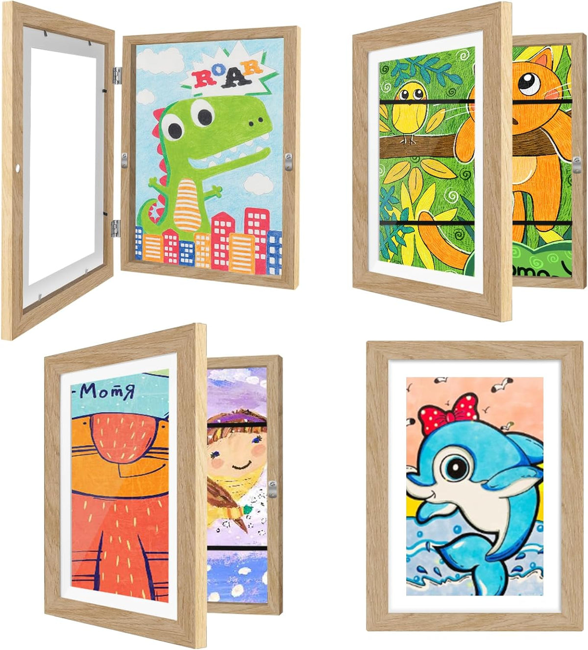 Colorful Kids Art Magnetic Picture Frame