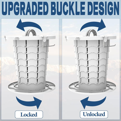Compact Camping Toilet with Adjustable Height